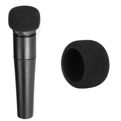 Black sponge foam windscreen - black,