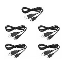 Nintendo DS Lite NDSL DSL USB Charging Power Charger Cable Lead Wire - 5 Pack