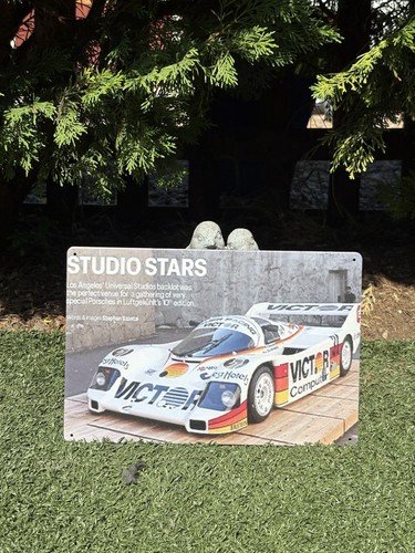 Porsche racing steel sign - porsche,