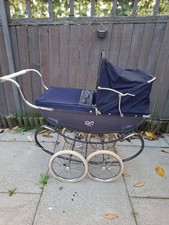 Silver Cross Vintage Coachbuilt Dolls Pram, Fur Trim, Hand Warmer And Rain Cover