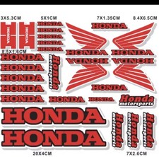 Honda Motorcycle Motorbike Reflective Sticker Decal Helmet Fairing Waterproof Lg