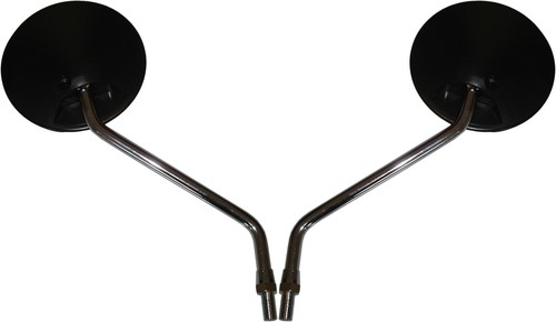 Mirrors 10mm black round - mirrors,