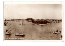 Lincolnshire. The Boating Lake, Skegness. R/P. Posted at Skegness.