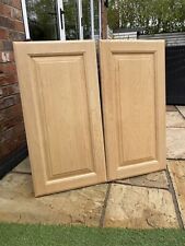 PAIR OF MAPLE KITCHEN UNIT DOORS 368 X 720  STOCK DX765