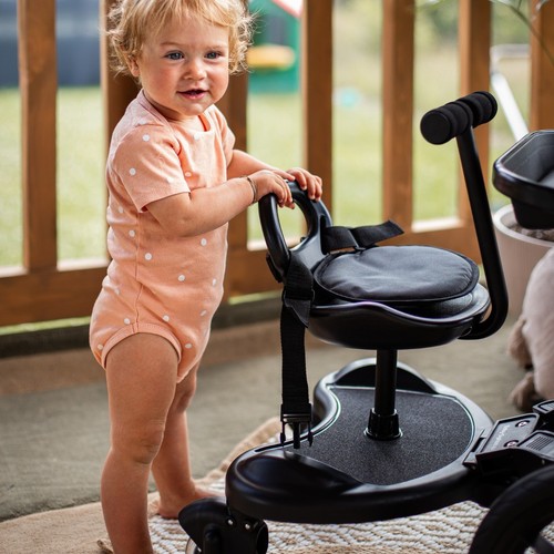 Buggy board with seat