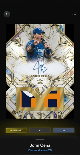 Topps wwe slam digital john - slam,