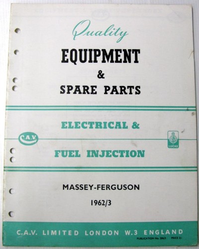 Lucas massey ferguson - massey-ferguson, 1962/63
