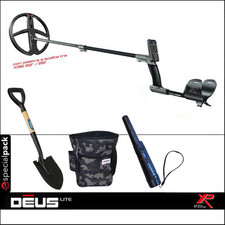 METAL DETECTOR DEUS 1 LITE XP + PINPOINTER PALA DRAPER MARSUPIO EMPOTEC
