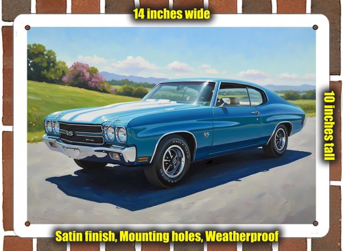 Metal sign 1970 chevrolet - -,
