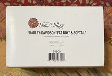 Dept 56 Snow Village® HARLEY-DAVIDSON® FAT BOY®  & SOFTAIL - BRAND NEW -