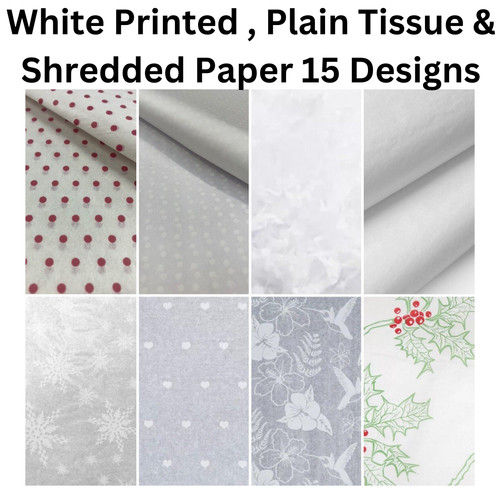 Tissue paper white coloured - tissue,