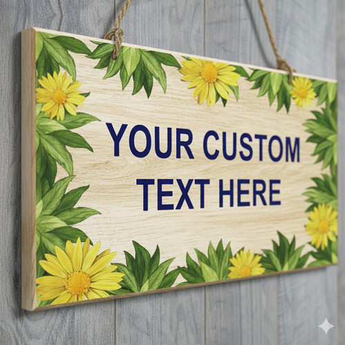 Custom wooden garden sign - custom,