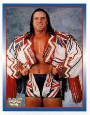 WWF WWE WCW Merlin 1995 The British Bulldog Wrestling Sticker 65 Excellent