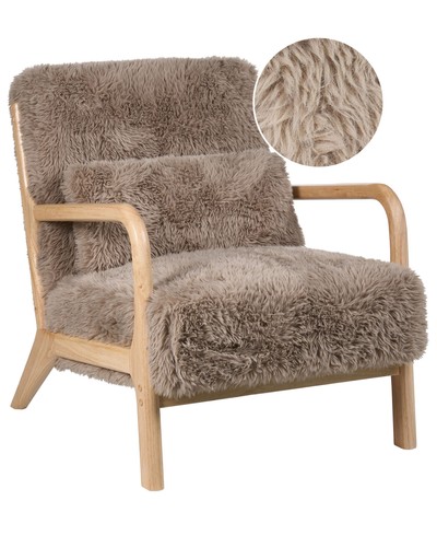 Armchair skovde faux fur - armchair,
