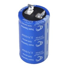 Super Capacitor 2.7V 500F Farad Capacitance Winding Type Energy Storage