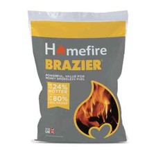 60kg Brazier Smokeless Coal 3x20KG BAGS for Stoves & Open Fires High Heat Output