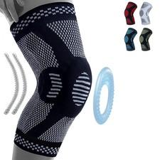 Professional Knee Support Anti Slip Knee Compression Sleeve with Patella.