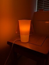 Vintage IKEA Gavik Table Lamp Orange Glass Designer 1990s Collectable Retro
