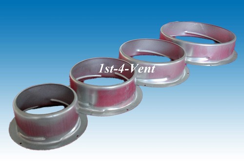 Galvanised metal flanged - metal,