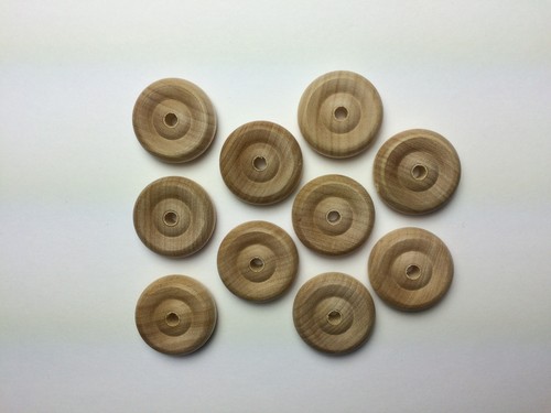25mm wooden wheels for - 10,
