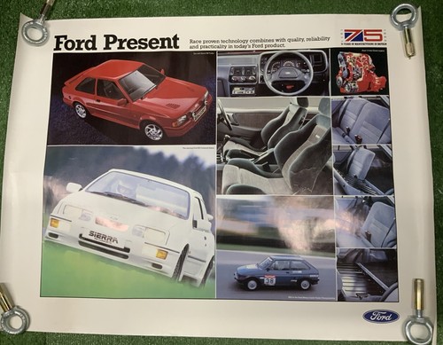 Vintage ford dealer poster - vintage,