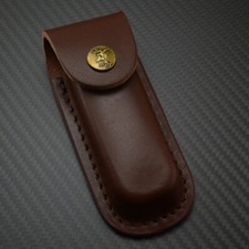Leather Knife Sheath Folding Pocket Pouch Holster For 5/4.75" Folding Multi-Tool