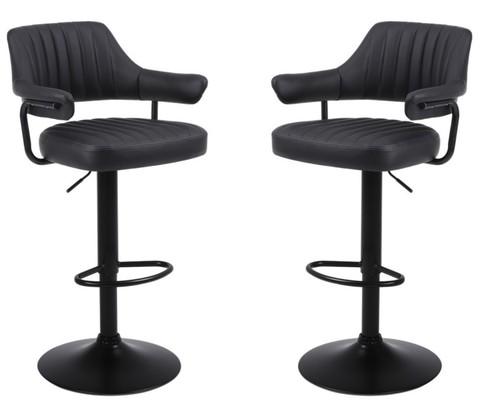 Plush black bar - plush, stools