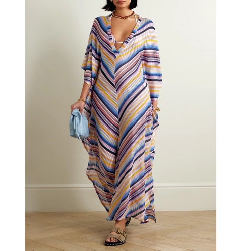 Missoni striped crochet long