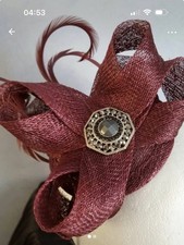 Women's Wine Burgundy Feather