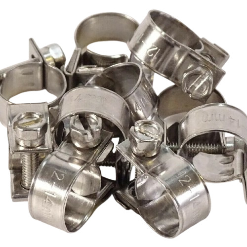 Mini hose clips stainless - clips,