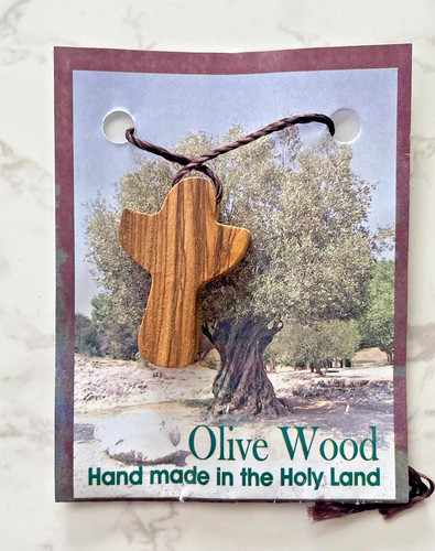 Olive wood holding - olive, cross