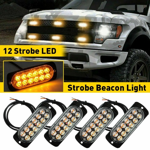 Amber led 36w 12v - 4x,