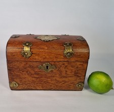 Small Antique Tea Caddy Wooden