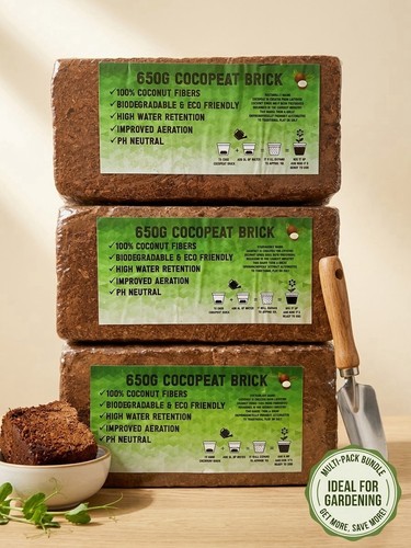 650g cocopeat bricks - 🌱, 3x