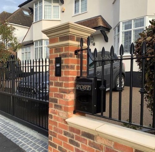 Regency stone flat pier caps - flat,
