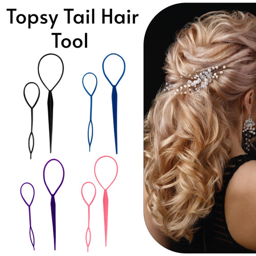 Topsy tail hair ponytail braid - tail,