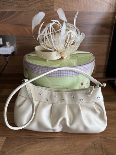 Cream fascinator matching - fascinator, &