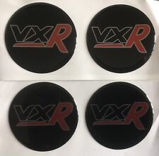 VXR ALLOY WHEEL CENTRE DOMED STICKERS X4 CORSA INSIGNIA ASTRA RED 65mm