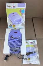 Babycakes Mini Cake Pop Maker Makes 9 Dessert Cake Pops CPM-20 Purple