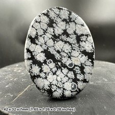 Snowflake obsidian palm worry