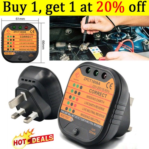 Pin mains socket - pin, tester