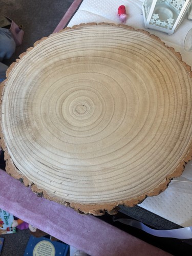 Eight large natural wood