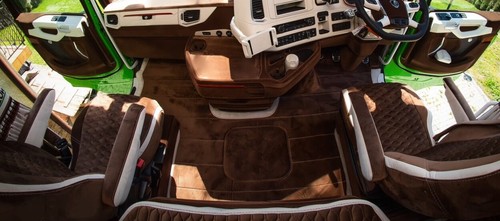 Eco leather floor mats - leather,