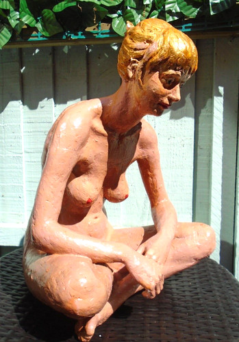 Nude large statue figurine - , of