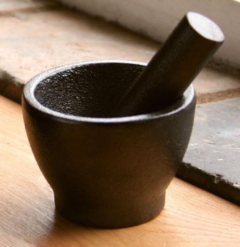 Solid cast iron pestle - cast,