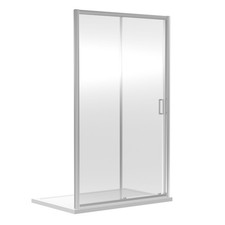 Foundation 1850 x 1100mm Mondern Bathroom Sliding Shower Door - Chrome