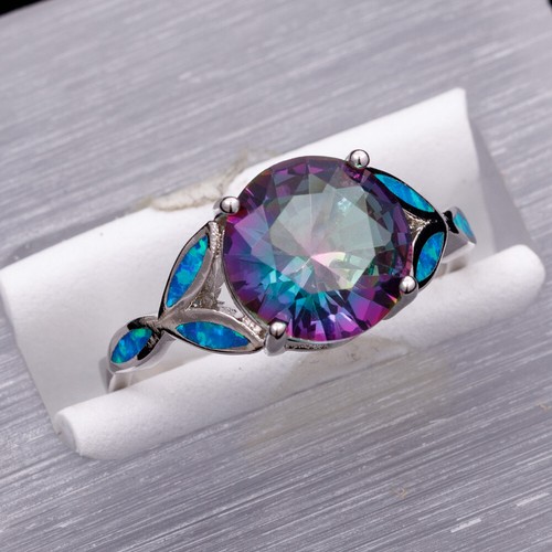 10mm round rainbow mystic - round,