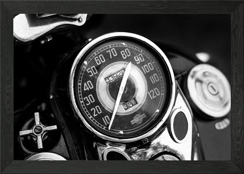 The harley wla - framed, art