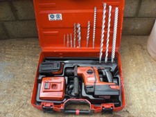 Hilti TE6A 36v SDS 2x 5.2 Batteries Drill & Charger Chisel Action & breaker Mode