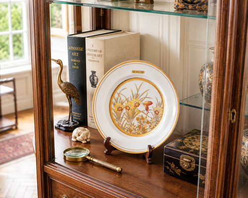 Vintage japanese chokin plate - japanese,